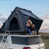 图片 rustmade Triangle Aluminum Black Hard Shell Grey Roof Tent with Roof Rack Scout Plus Collection