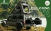 图片 rustmade Triangle Aluminum Black Hard Shell Grey Roof Tent with Roof Rack Scout Plus Collection