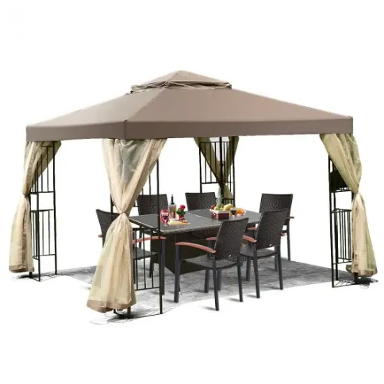 图片 10ft x 10ft Awning Terrace Screwless Structure Canopy Tent