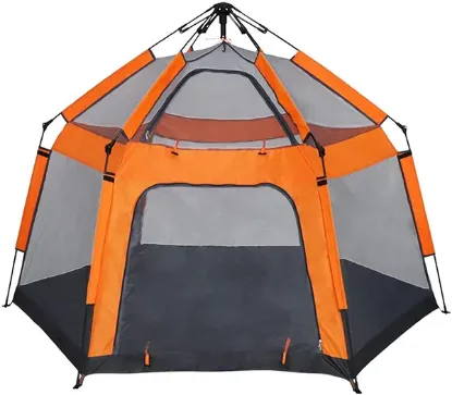 图片 3-4 Person Camping Instant Pop Up Tent, Awning Waterproof Double Layer 4 Season Light Tent, Suitable for Hiking, Fishing, Beach