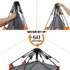 图片 3-4 Person Camping Instant Pop Up Tent, Awning Waterproof Double Layer 4 Season Light Tent, Suitable for Hiking, Fishing, Beach