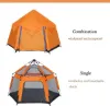 图片 3-4 Person Camping Instant Pop Up Tent, Awning Waterproof Double Layer 4 Season Light Tent, Suitable for Hiking, Fishing, Beach