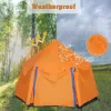 图片 3-4 Person Camping Instant Pop Up Tent, Awning Waterproof Double Layer 4 Season Light Tent, Suitable for Hiking, Fishing, Beach