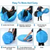 图片 4 person camping waterproof tent pop-up tent instant set up tent with 2 mosquito net doors tote bag folding for 4 seasons