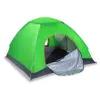 图片 4 person camping waterproof tent pop-up tent instant set up tent with 2 mosquito net doors tote bag folding for 4 seasons