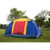 图片 Bosonshop outdoor 8 person camping tent is easy to set up a party large tent for travel hiking with carrying bag; blue