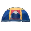 图片 Bosonshop outdoor 8 person camping tent is easy to set up a party large tent for travel hiking with carrying bag; blue