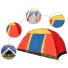 图片 Bosonshop outdoor 8 person camping tent is easy to set up a party large tent for travel hiking with carrying bag; blue
