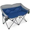 图片 Folding camping chair with bag and padded backrest