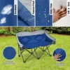 图片 Folding camping chair with bag and padded backrest