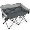 图片 Folding camping chair with bag and padded backrest