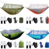 图片 Camping hammock with mosquito net ultra-lightweight portable nylon outdoor windproof mosquito swing sleeping hammock