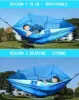 图片 Camping hammock with mosquito net ultra-lightweight portable nylon outdoor windproof mosquito swing sleeping hammock