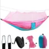 图片 Camping hammock with mosquito net ultra-lightweight portable nylon outdoor windproof mosquito swing sleeping hammock