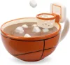 图片 Mug with hoop | Ceramic coffee and hot chocolate cups; Cereal; Soup Bowl |16OZ Cup | Best novelty gift ideas for coaches; Father; Mom; Child; Birthday; Basketball and all sports lovers