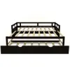图片 Extending Daybed with Trundle, Wooden Daybed with Trundle