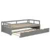 图片 Extending Daybed with Trundle, Wooden Daybed with Trundle